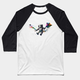 Robot Fling Kite Baseball T-Shirt